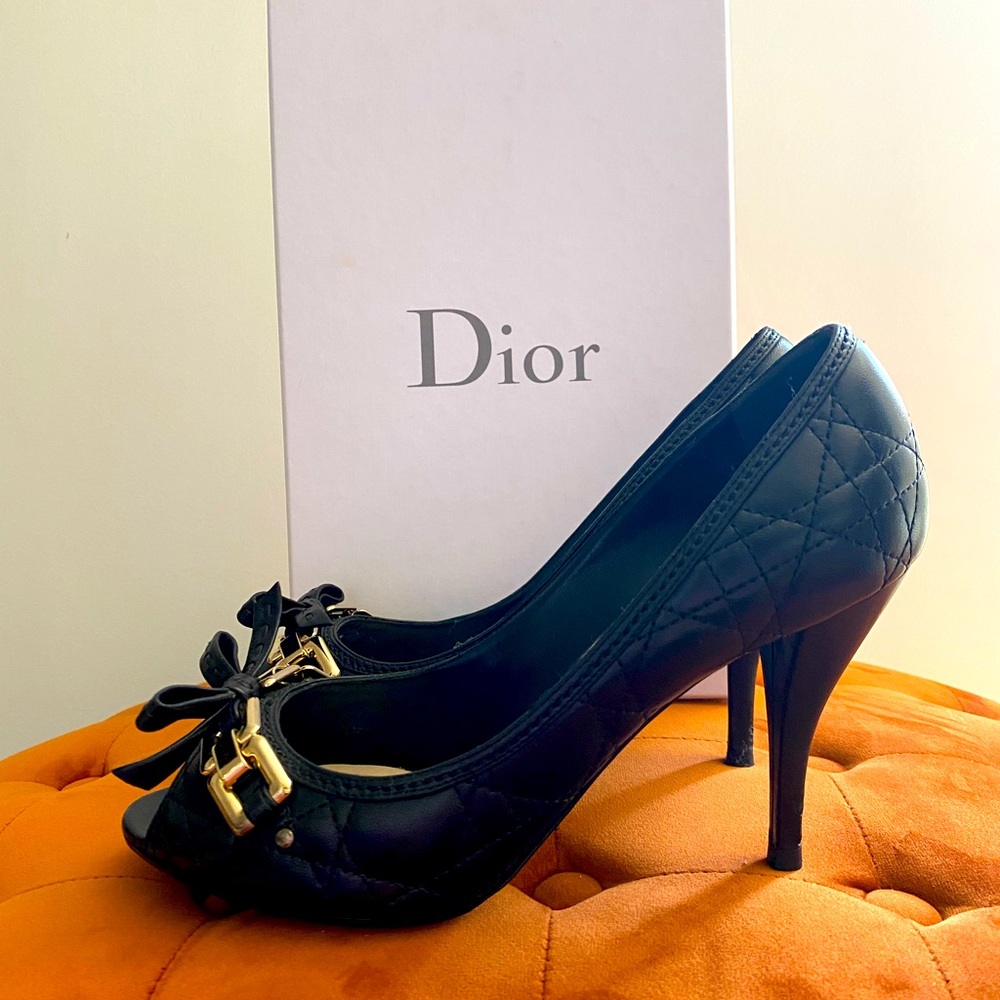 Dior Cannage Chain Pump 9 CM heels.